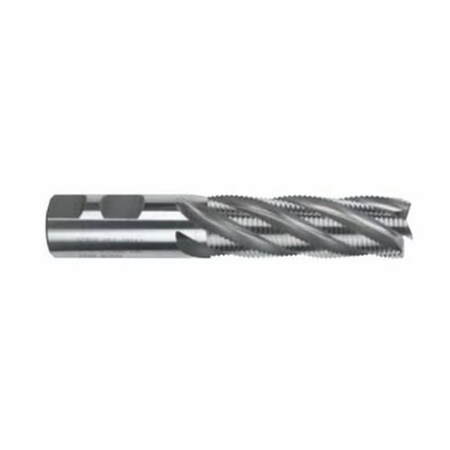 Morse Roughing End Mill, Center Cutting MediumLong Length, Series 4614C, 34 Cutter Dia, 514 Overall 45081